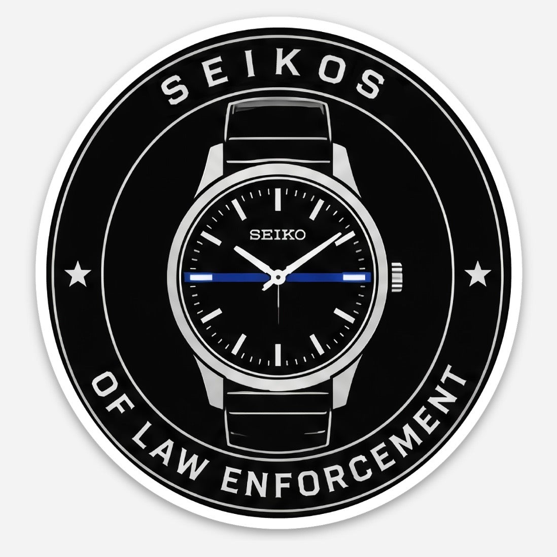 Seikos of LEO Circular Sticker